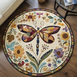 Soaring Beauty Quilted Round Mat NCU0PT6521