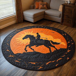 Lone Rider Quilted Round Mat NCU0DK7144