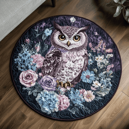 Mystic Owl Quilted Round Mat NCU0VH4779