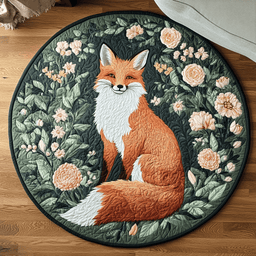 Rustic Whimsy Quilted Round Mat NCU0VH4882