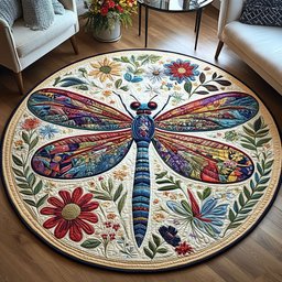 Free Spirit Wings Quilted Round Mat NCU0PT6515