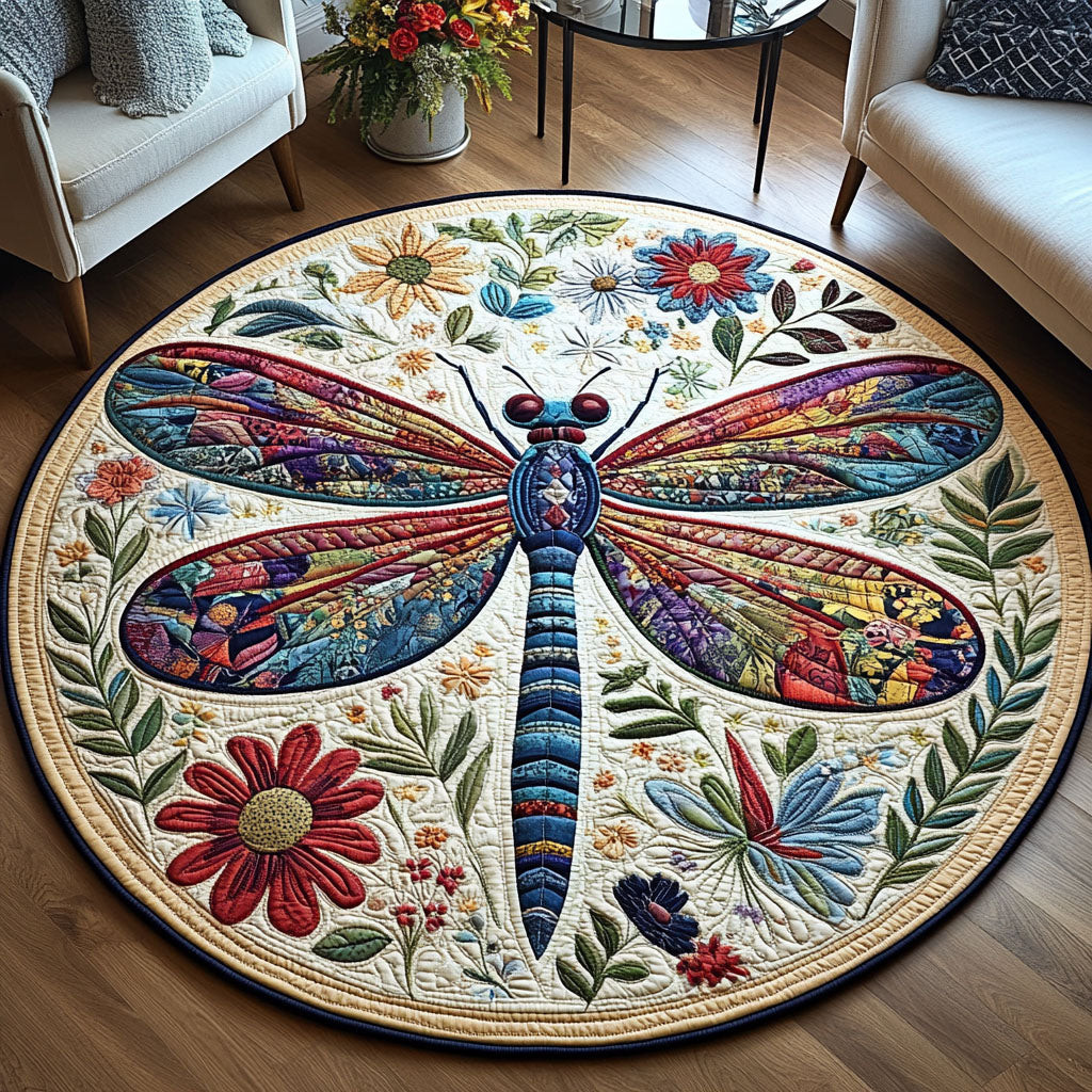 Free Spirit Wings Quilted Round Mat NCU0PT6515