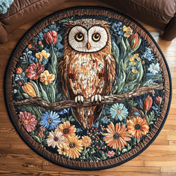 Owl Dreams Quilted Round Mat NCU0VH4775