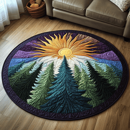 Woodland Whispers Quilted Round Mat NCU0DV5135