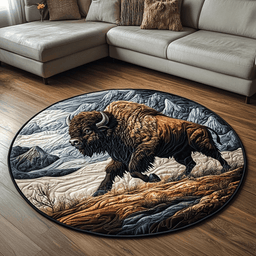 Buffalo Bliss Quilted Round Mat NCU0VH4505