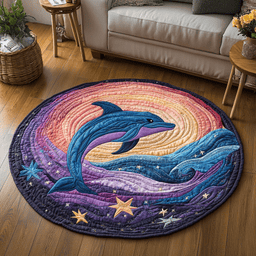 Ocean Joy Quilted Round Mat NCU0DK6981