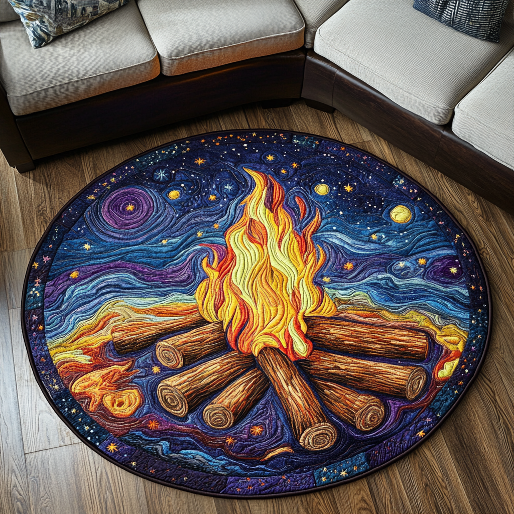 Blazing Spirit Quilted Round Mat NCU0DK5612