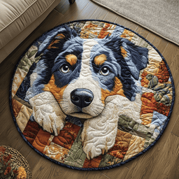 Wagging Down Under Quilted Round Mat NCU0DV4380