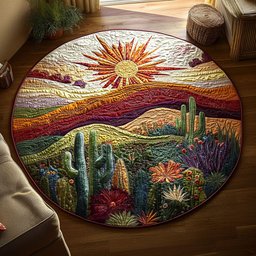 Southwest Radiance Quilted Round Mat NCU0PT4711