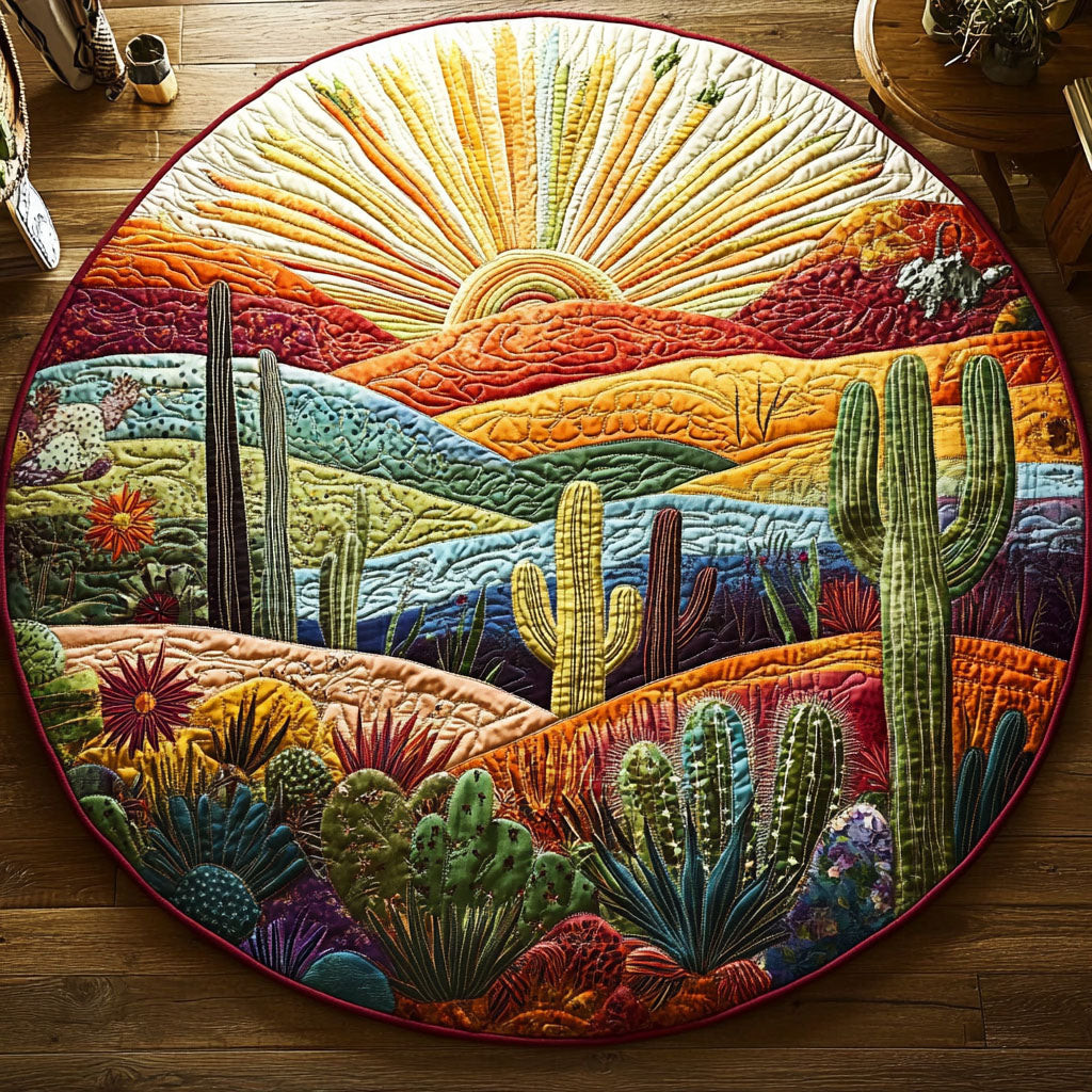 High Desert Beauty Quilted Round Mat NCU0PT4706