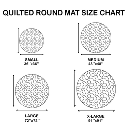 Seaside View Quilted Round Mat NCU0VH3859