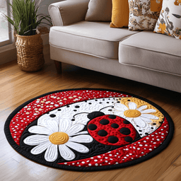 Nature Charm Quilted Round Mat NCU0DK6606