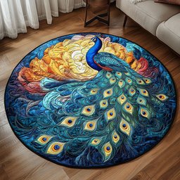 Celestial Splendor Quilted Round Mat NCU0NT4880