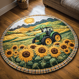 Harvest Ride Quilted Round Mat NCU0DV4692
