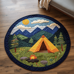 Adventure Camp Quilted Round Mat NCU0DK5660