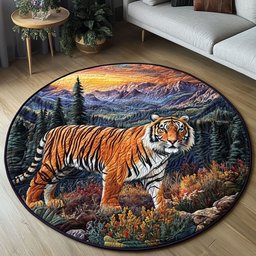 Twilight Hunter Quilted Round Mat NCU0PT5516