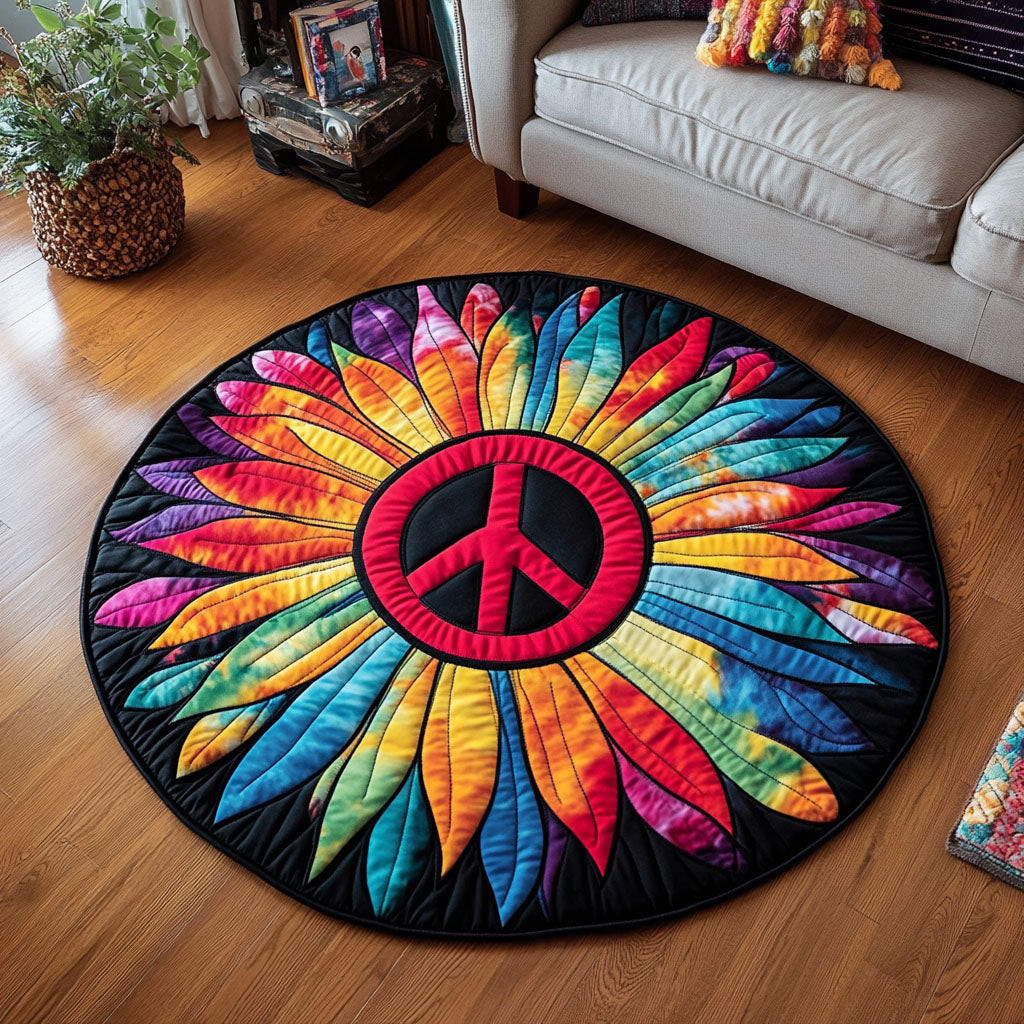 Rainbow Serenity Quilted Round Mat NCU0NT5008