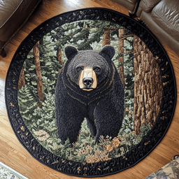 Rugged Wilderness Quilted Round Mat NCU0DK6532