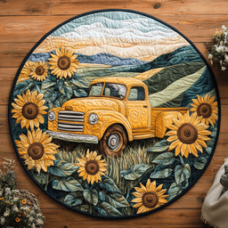 Meadow Ride Quilted Round Mat NCU0VH4285