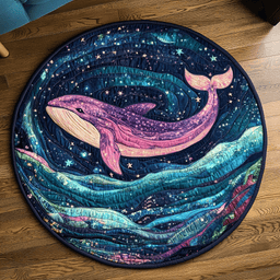 Deep Waters Quilted Round Mat NCU0VH4205