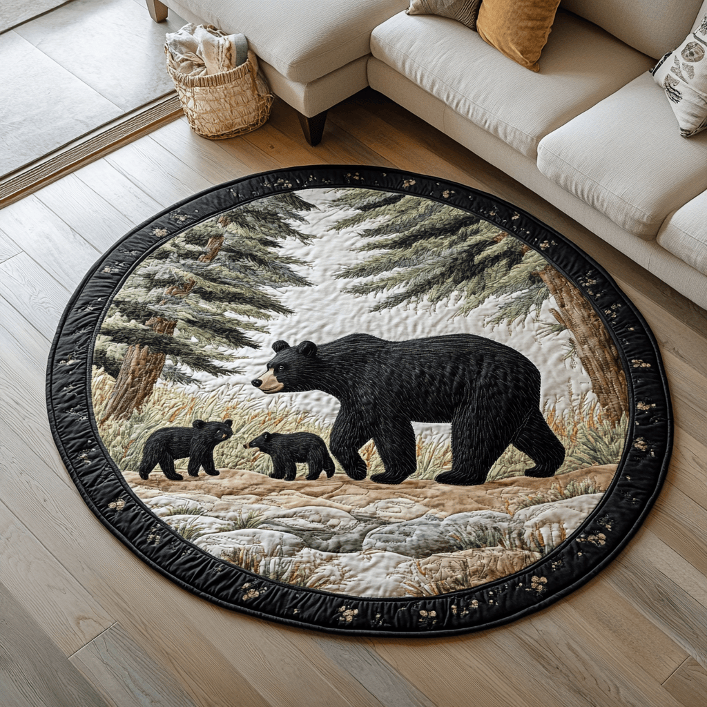 Nature Strength Quilted Round Mat NCU0DK6531
