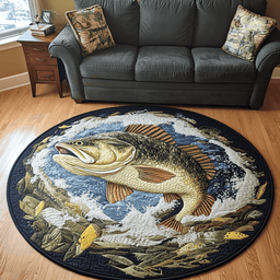 Fresh Catch Quilted Round Mat NCU0DK6568