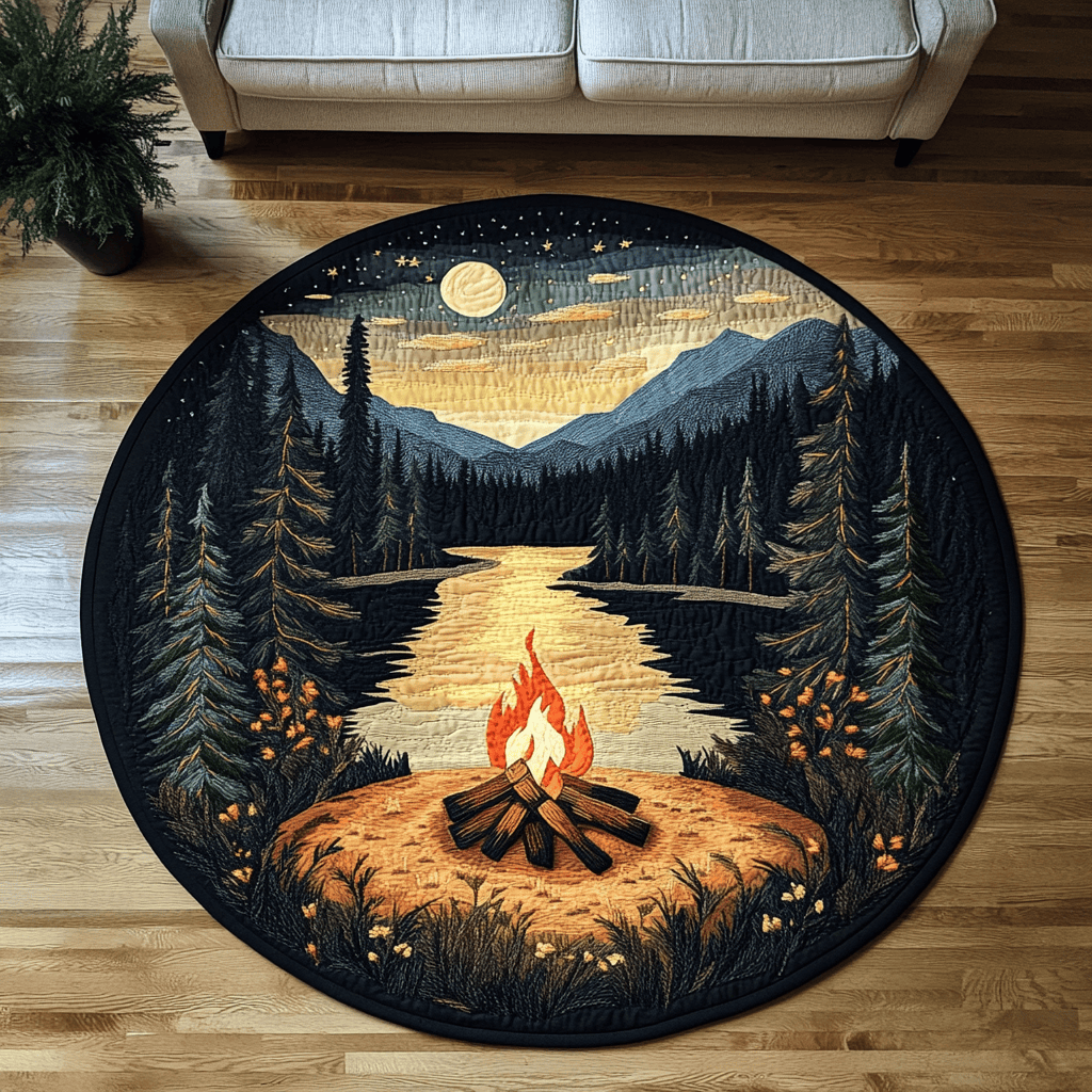 Wild Haven Quilted Round Mat NCU0DK5655
