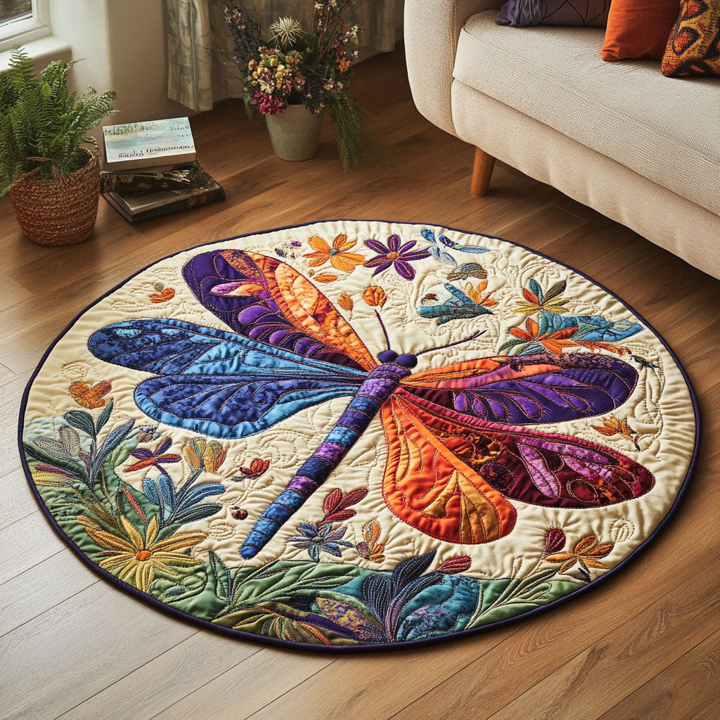 Garden Soar Quilted Round Mat NCU0NT5045