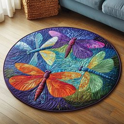Aurora Flight Quilted Round Mat NCU0NT5041