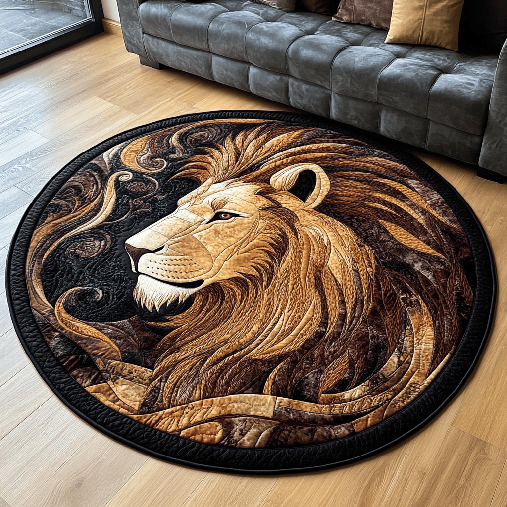 Regal Beast Quilted Round Mat NCU0DK5532