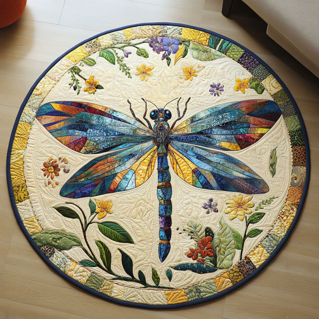 Fairy Wing Symphony Quilted Round Mat NCU0PT5006