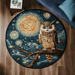 Ethereal Gaze Quilted Round Mat NCU0DK5371