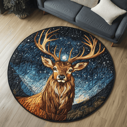 Silent Hooves Quilted Round Mat NCU0DK5569