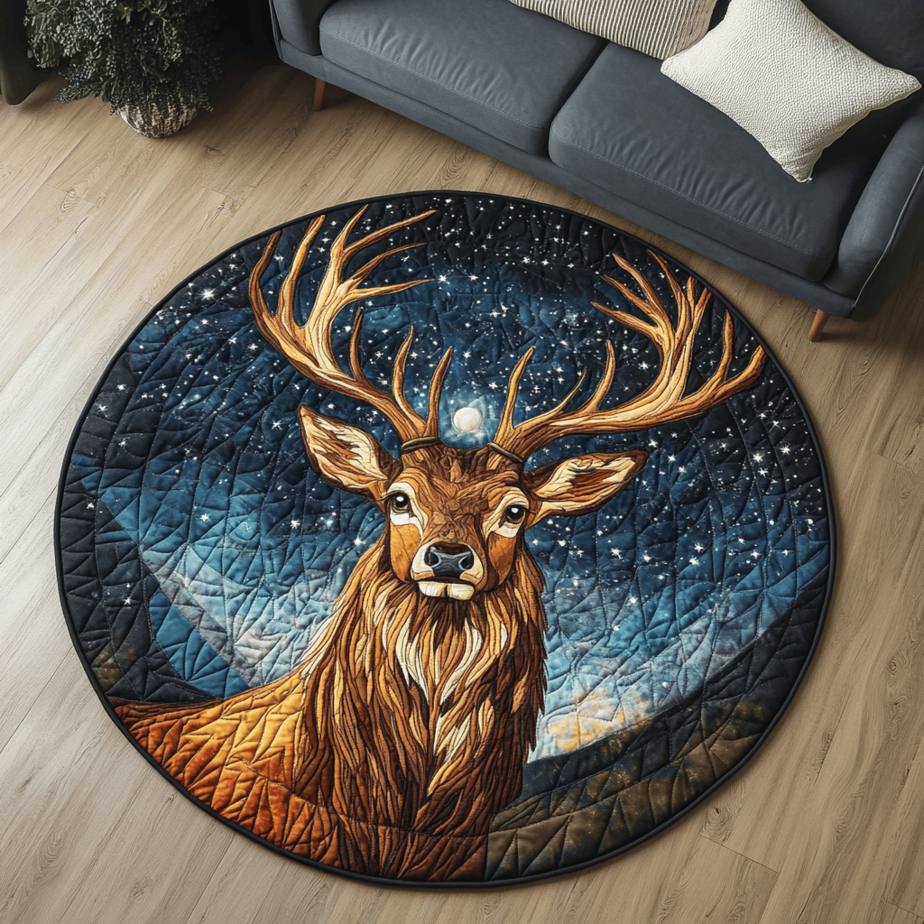 Silent Hooves Quilted Round Mat NCU0DK5569