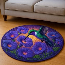 Sunset Breeze Quilted Round Mat NCU0NT5587
