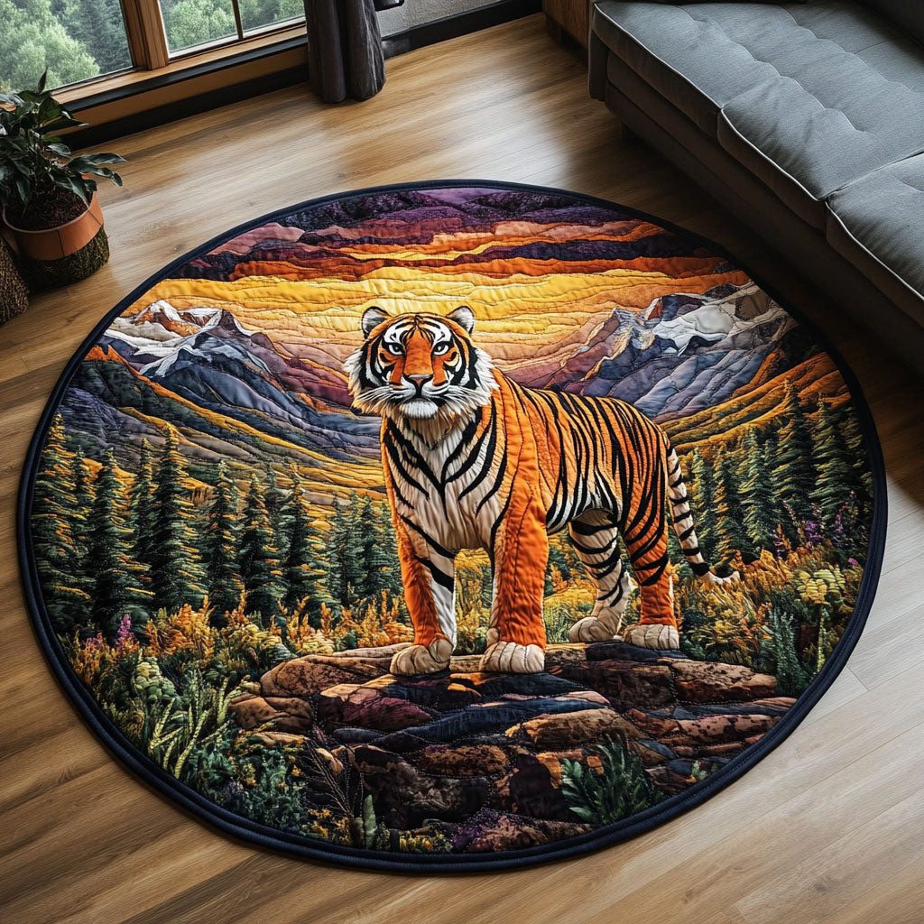 Sunset Roar Quilted Round Mat NCU0PT5512