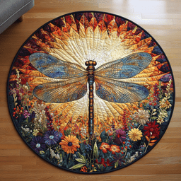 Whimsical Wings Quilted Round Mat NCU0DV4665