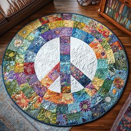 Mosaic of Love Quilted Round Mat NCU0PT4753
