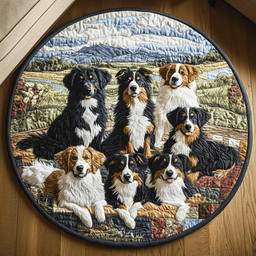 Outback Paws Quilted Round Mat NCU0DV4378