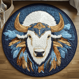 Feather Pride Quilted Round Mat NCU0VH3736