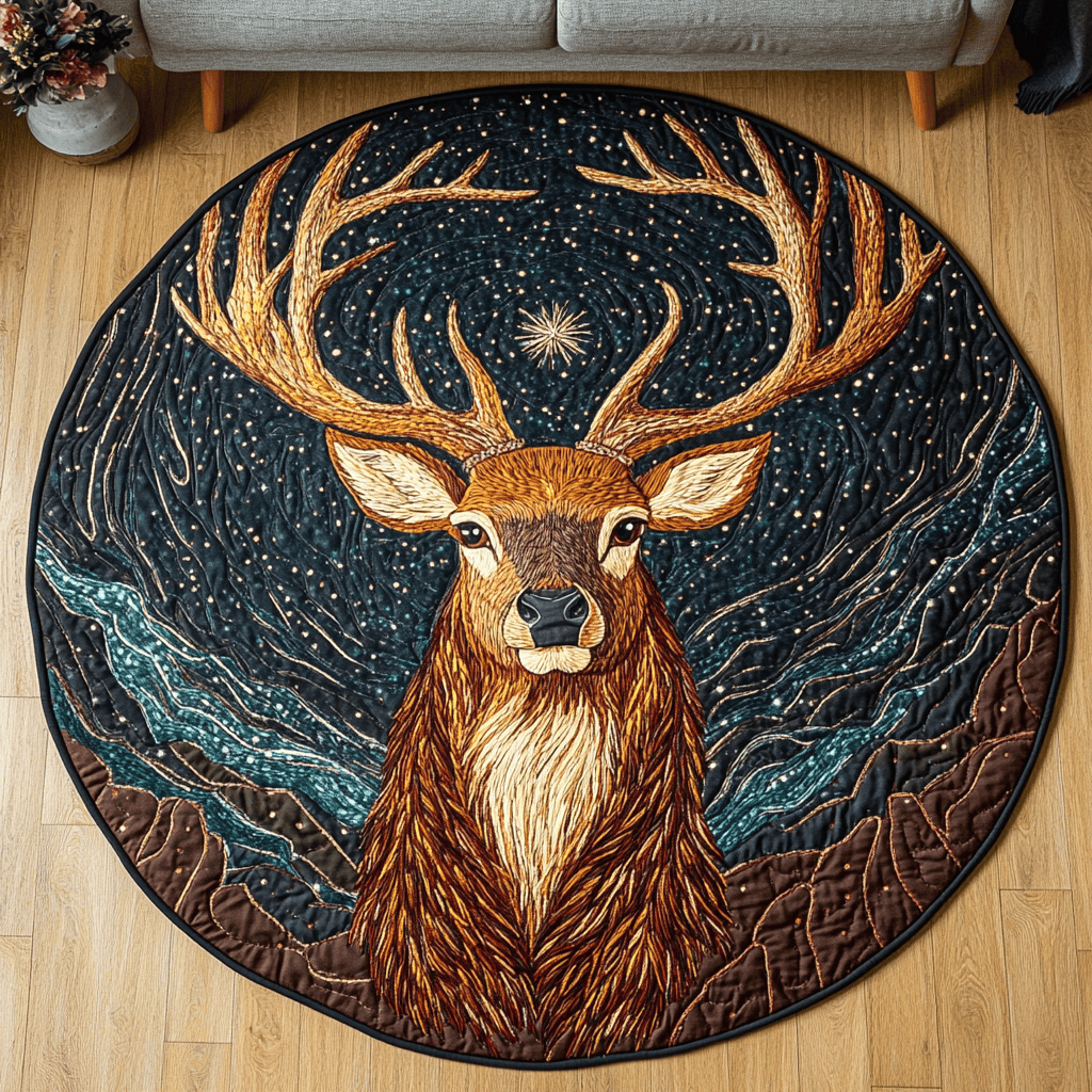Wild Grace Quilted Round Mat NCU0DK5570