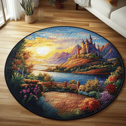 Enchanted Horizon Quilted Round Mat NCU0DV4044