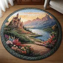 Whispering Glen Quilted Round Mat NCU0DV4048
