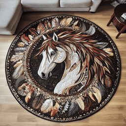 Desert Storm Quilted Round Mat NCU0VH2868
