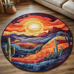 Prickly Paradise Quilted Round Mat NCU0DV3779