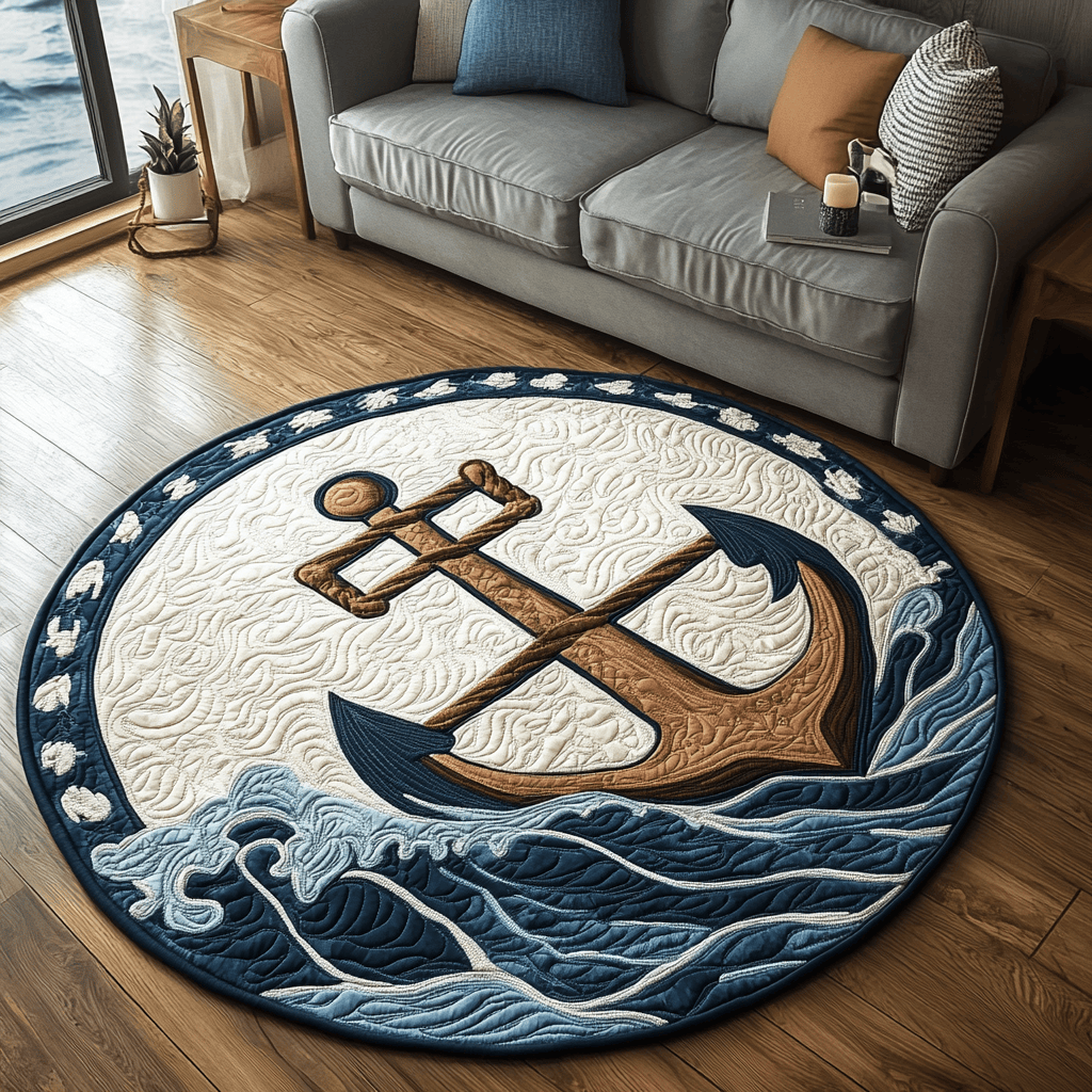 Harbor Strength Quilted Round Mat NCU0DK5203