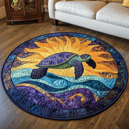 Ocean Voyager Quilted Round Mat NCU0DK5279