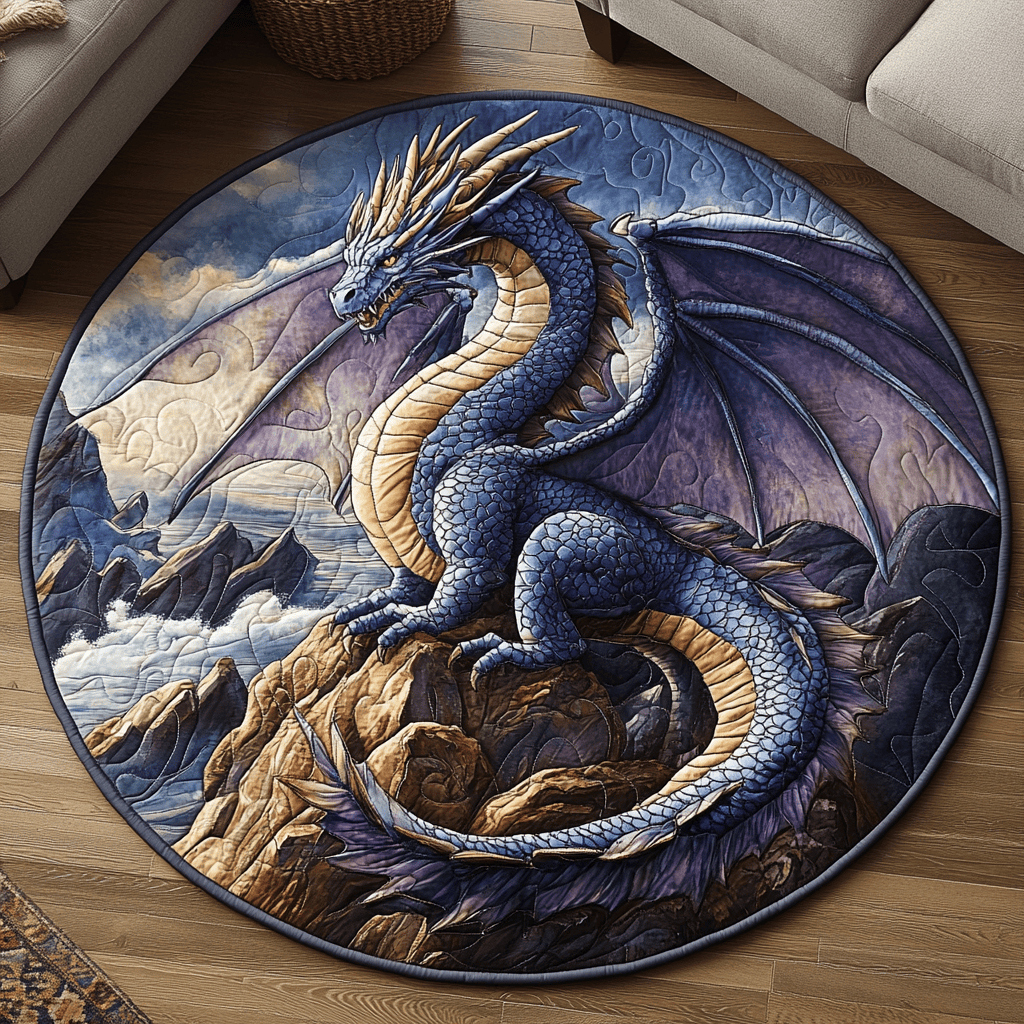 Emberwing Quilted Round Mat NCU0DV3728