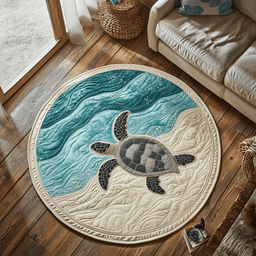Tidal Drifter Quilted Round Mat NCU0DK5281
