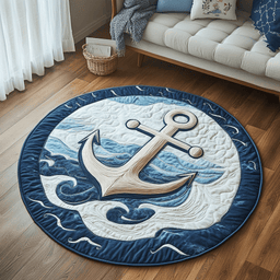 Coastal Charm Quilted Round Mat NCU0DK5206